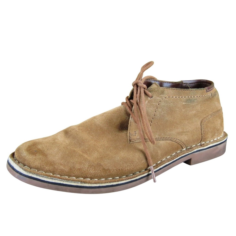 Kenneth Cole Reaction Men Desert Sun Desert Brown Leather 10.5 Medium Used 2025